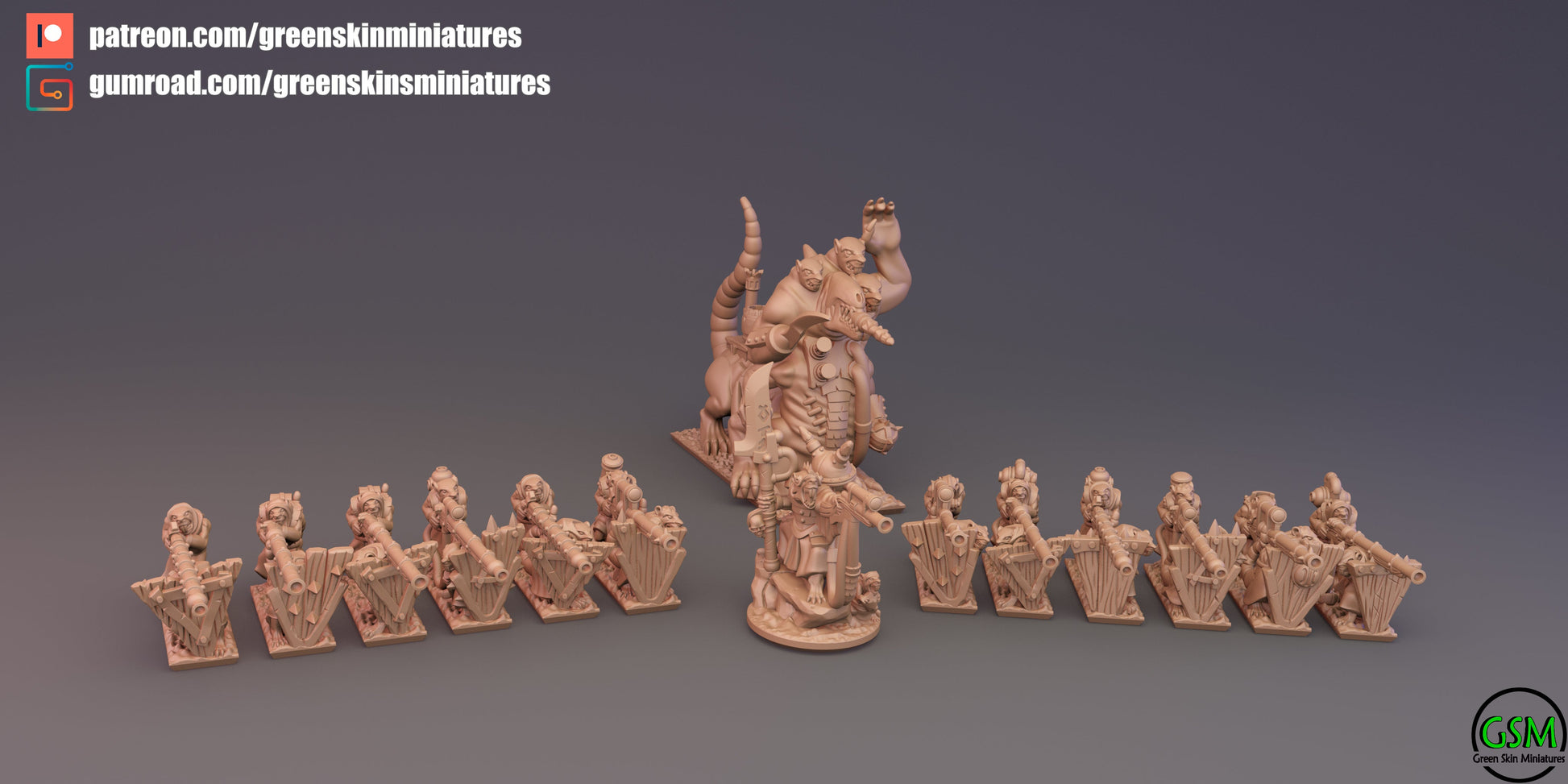 Verminkin Army Bundle | Greenskin Miniatures 10mm Fantasy Wargaming Miniatures Role Playing Miniatures