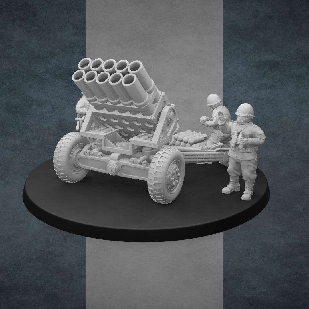United States of America Light Artillery | Golden Dragon Games Weird WW2 Rocket Launcher Role Playing Miniatures