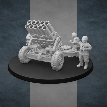 United States of America Light Artillery | Golden Dragon Games Weird WW2 Rocket Launcher Role Playing Miniatures