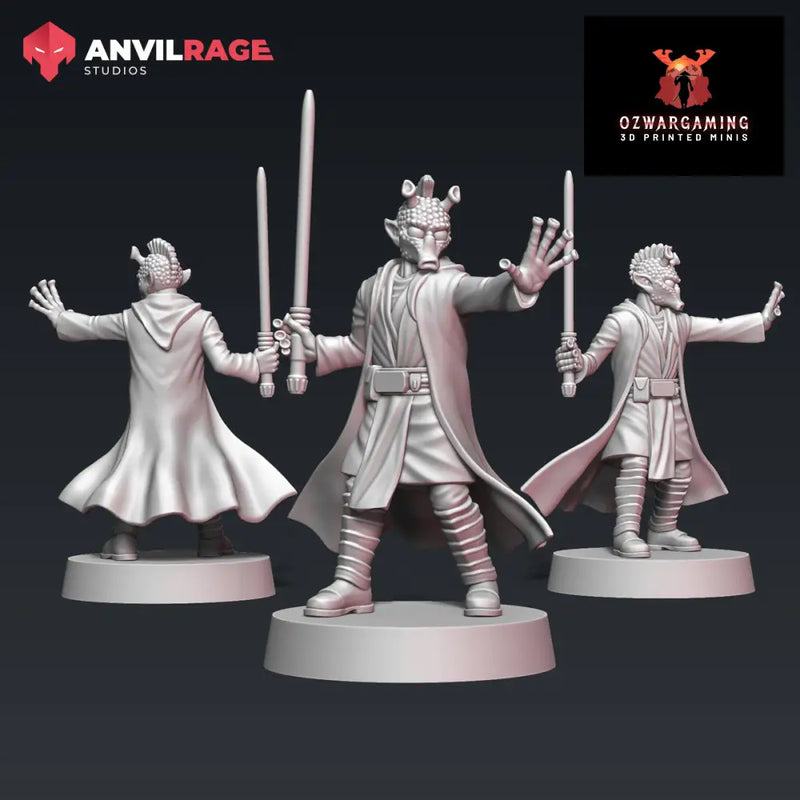 Rodian Master | Anvilrage Galactic SciFi Miniatures 32mm 1/47 Legion Scale Role Playing Miniatures