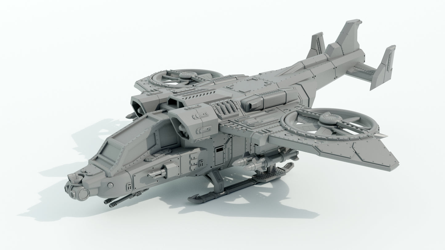STRYGA-PATTERN GUNSHIP | Maelstrom Designworks Grimdark Wargaming Miniatures