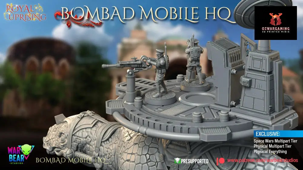Royal Uprising Bombad Mobile HQ | Warbear Studios 28mm SciFi Wargaming Miniatures Role Playing Miniatures