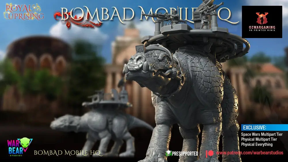 Royal Uprising Bombad Mobile HQ | Warbear Studios 28mm SciFi Wargaming Miniatures Role Playing Miniatures