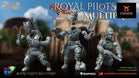 Royal Uprising Royal Pilots Build Kit | Warbear Studios 28mm SciFi Wargaming Miniatures Role Playing Miniatures
