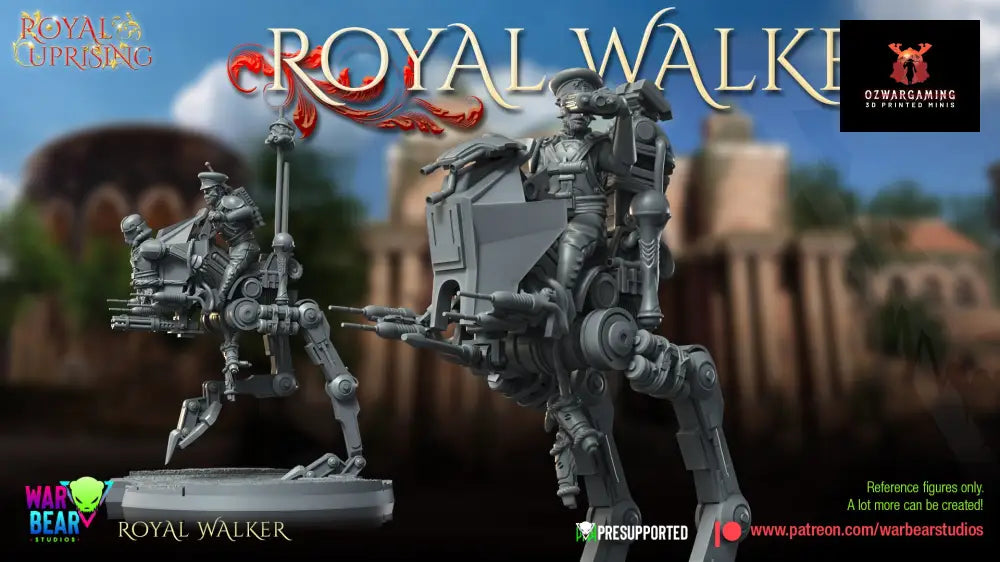 Royal Uprising Royal Scout Walker | Warbear Studios 28mm SciFi Wargaming Miniatures Role Playing Miniatures