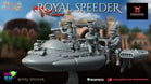 Royal Uprising Royal Speeder | Warbear Studios 28mm SciFi Wargaming Miniatures Role Playing Miniatures