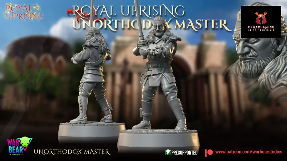 Royal Uprising Unorthodox Master 2 | Warbear Studios 28mm SciFi Wargaming Miniatures Role Playing Miniatures