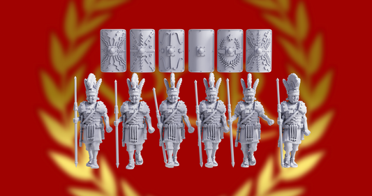 Imperial Roman Praetorian Pilum Marching | 3D Breed 28mm Ancients Wargaming Miniatures Role Playing Miniatures