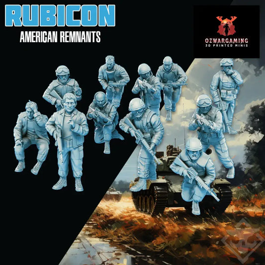 Rubicon: American Remnants | Skullforge Studios 32mm Alternate Cold War Wargaming Miniatures Role Playing Miniatures