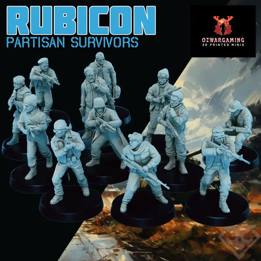 Rubicon: Partisans | Skullforge Studios 32mm Alternate Cold War Wargaming Miniatures Role Playing Miniatures