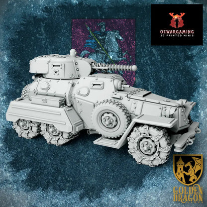Russian Empire BA-36 Armored Scout Car | Golden Dragon Games Weird WW2 Role Playing Miniatures