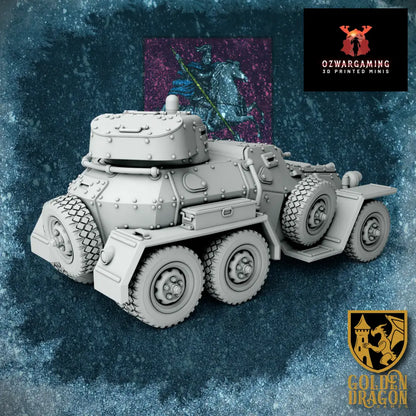 Russian Empire BA-36 Armored Scout Car | Golden Dragon Games Weird WW2 Role Playing Miniatures