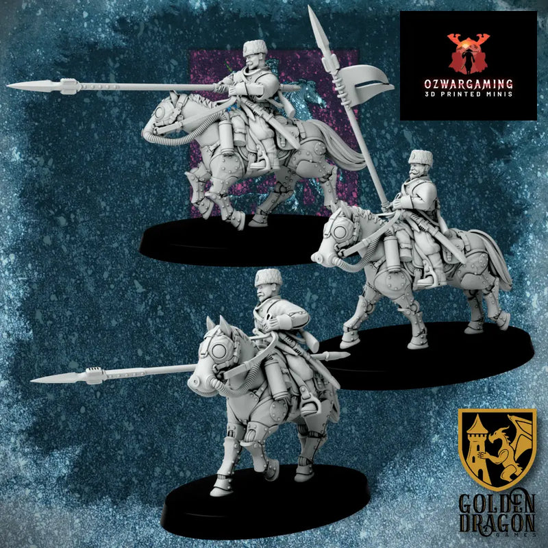 Russian Empire Cossack Cavalry | Golden Dragon Games Weird WW2 Role Playing Miniatures