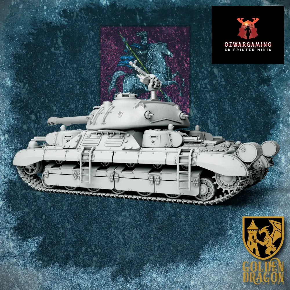 Russian Empire T-40 ’St. Mikhail’ Heavy Tank | Golden Dragon Games Weird WW2 Role Playing Miniatures