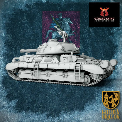 Russian Empire T-40 ’St. Mikhail’ Heavy Tank | Golden Dragon Games Weird WW2 Role Playing Miniatures
