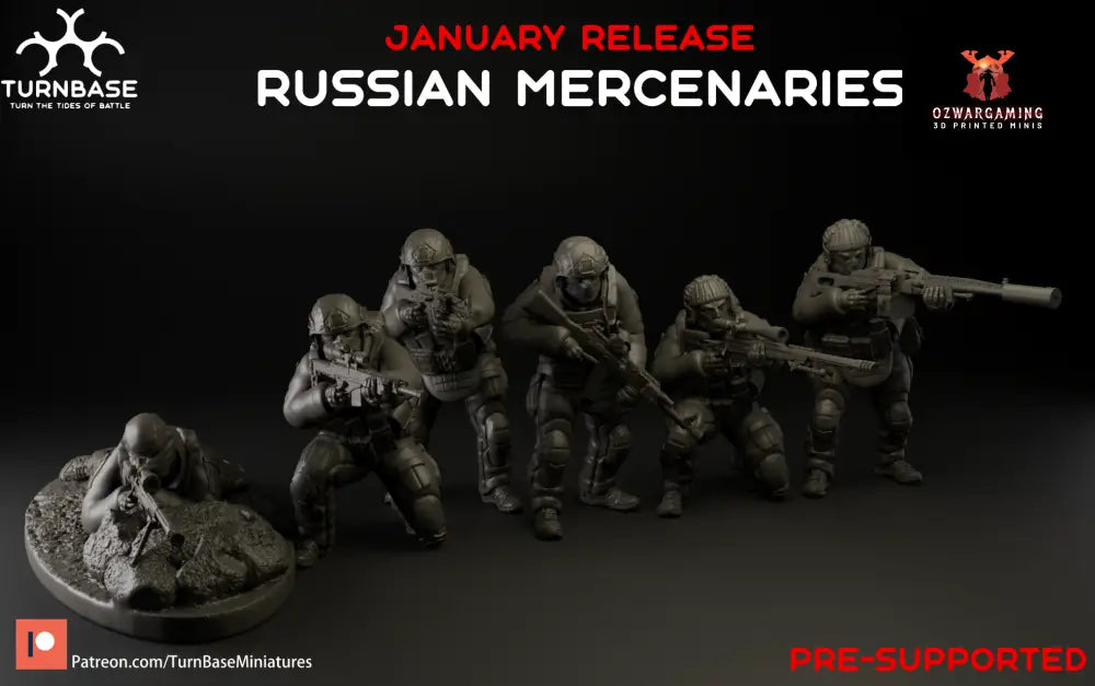Russian PMC | Turnbase Modern Military Wargaming Miniatures Role Playing Miniatures