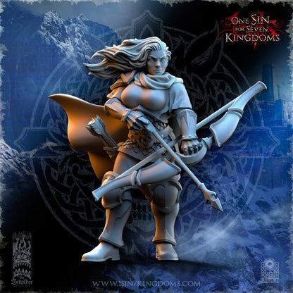Stormwolves Revna ’The Orc Hunter’ | The Beholder Miniatures 28/32mm Fantasy Wargaming Miniatures