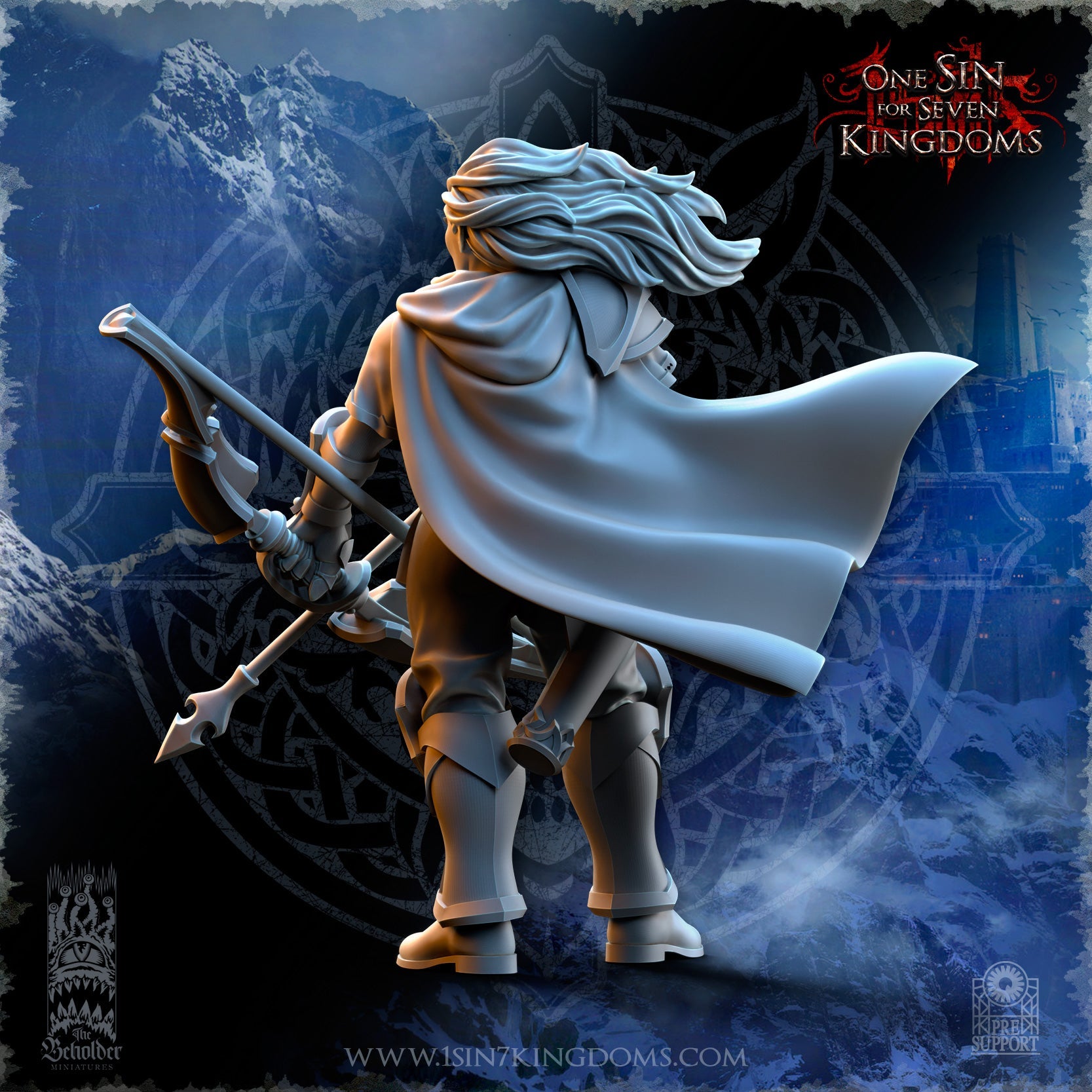Stormwolves Revna ’The Orc Hunter’ | The Beholder Miniatures 28/32mm Fantasy Wargaming Miniatures