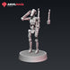 Clanker Saluting | Anvilrage Galactic SciFi Miniatures 32mm 1/47 Legion Scale