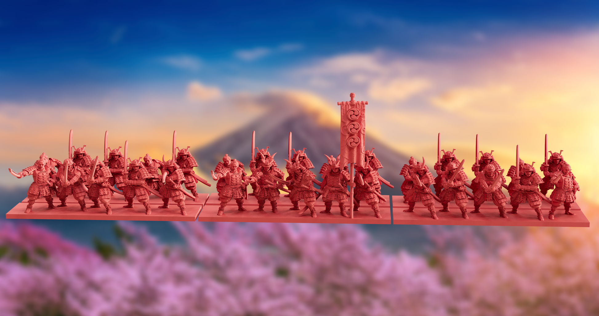 Nippon Army Bundle | OzWGxKyoushuneko 10mm Fantasy Wargaming Miniatures Role Playing Miniatures