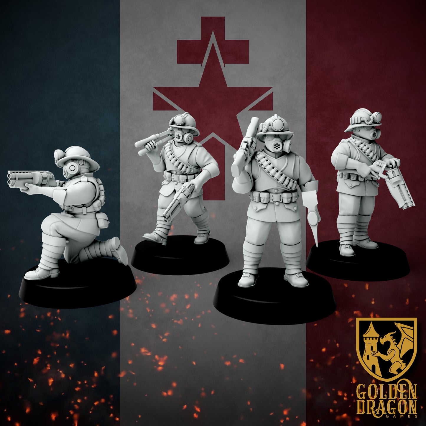 New French Republic Sappers | Golden Dragon Games Weird WW2