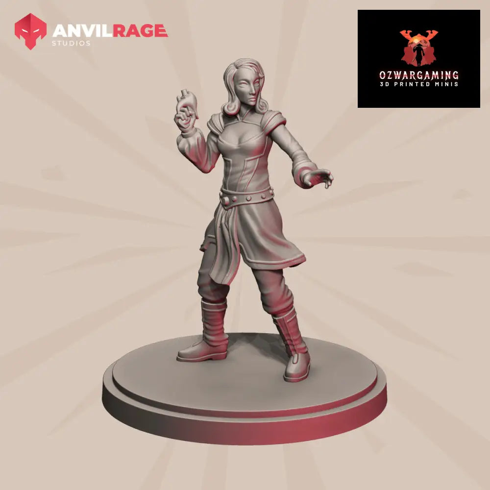 Satine Dame | Anvilrage Galactic SciFi Miniatures Shatter Scale Role Playing Miniatures