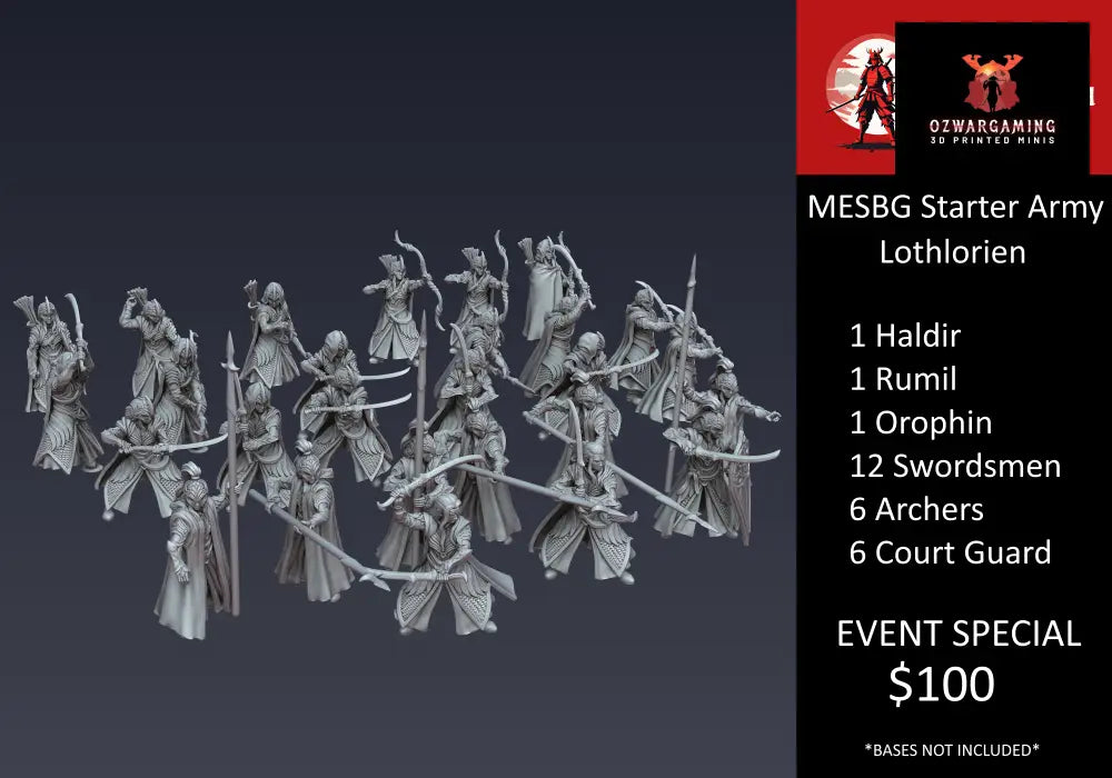 SBG Lothorien Army Bundle | Dandelion In Middle Earth Fantasy Wargaming Miniatures Role Playing Miniatures