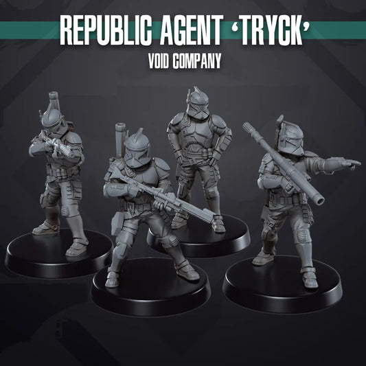 Space Wars: Agent Tryck | Skullforge Studios 32mm Wargaming Miniatures Role Playing Miniatures