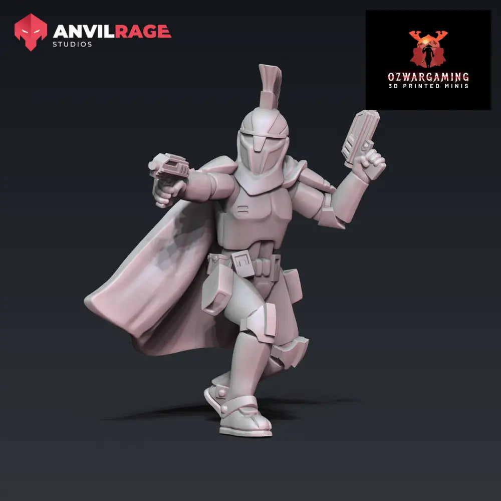 Senate Guard Captain | Anvilrage Galactic SciFi Miniatures 32mm 1/47 Legion Scale Role Playing Miniatures