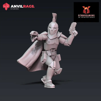 Senate Guard Captain | Anvilrage Galactic SciFi Miniatures 32mm 1/47 Legion Scale Role Playing Miniatures
