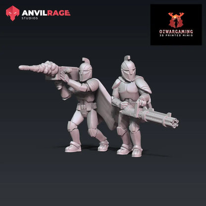 Senate Guards | Anvilrage Galactic SciFi Miniatures 32mm 1/47 Legion Scale Role Playing Miniatures