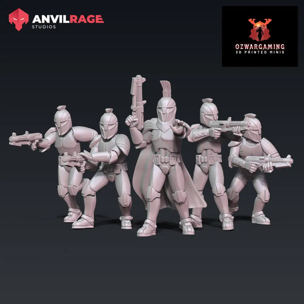Senate Guards | Anvilrage Galactic SciFi Miniatures 32mm 1/47 Legion Scale Role Playing Miniatures