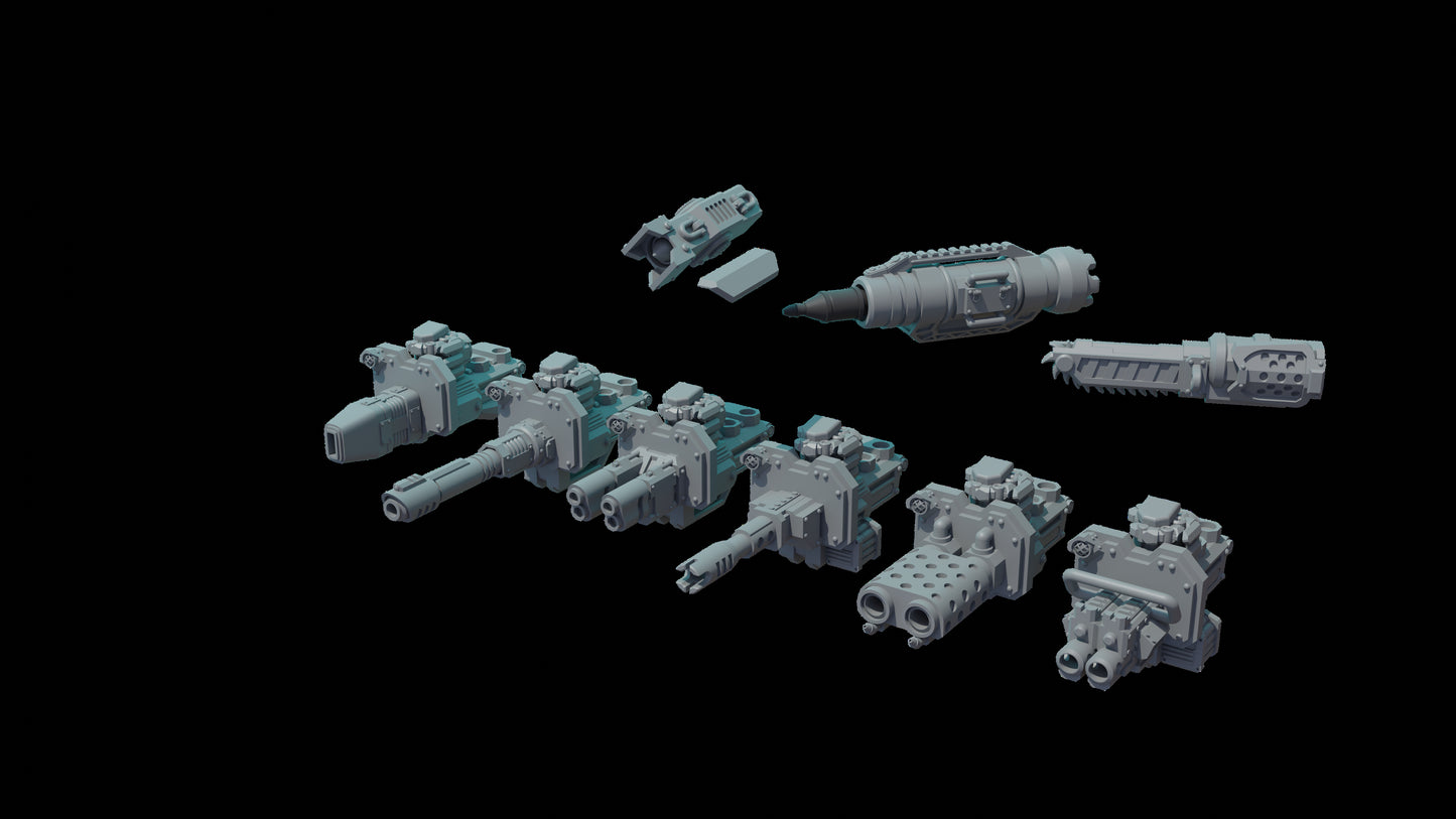 GEISTSHARK-PATTERN ALL TERAIN BATTLESUIT | Maelstrom Designworks Grimdark Wargaming Miniatures