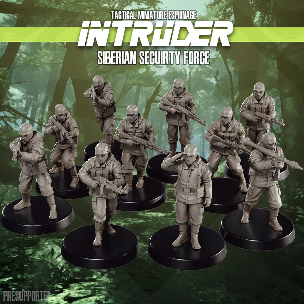 Intruder: Siberian Security Unit | Skullforge Studios 32mm Ultramodern Wargaming Miniatures Role Playing Miniatures