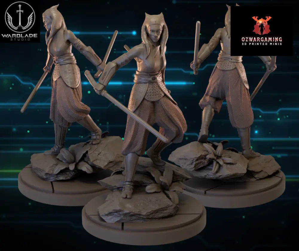 Shatter Scale Ahsoka Adult | Warblade Studios 40mm Miniatures Role Playing Miniatures