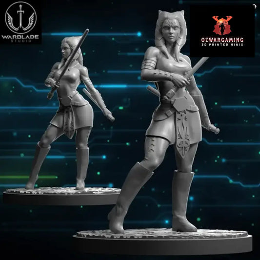 Shatter Scale Ahsoka | Warblade Studios 40mm Miniatures Role Playing Miniatures