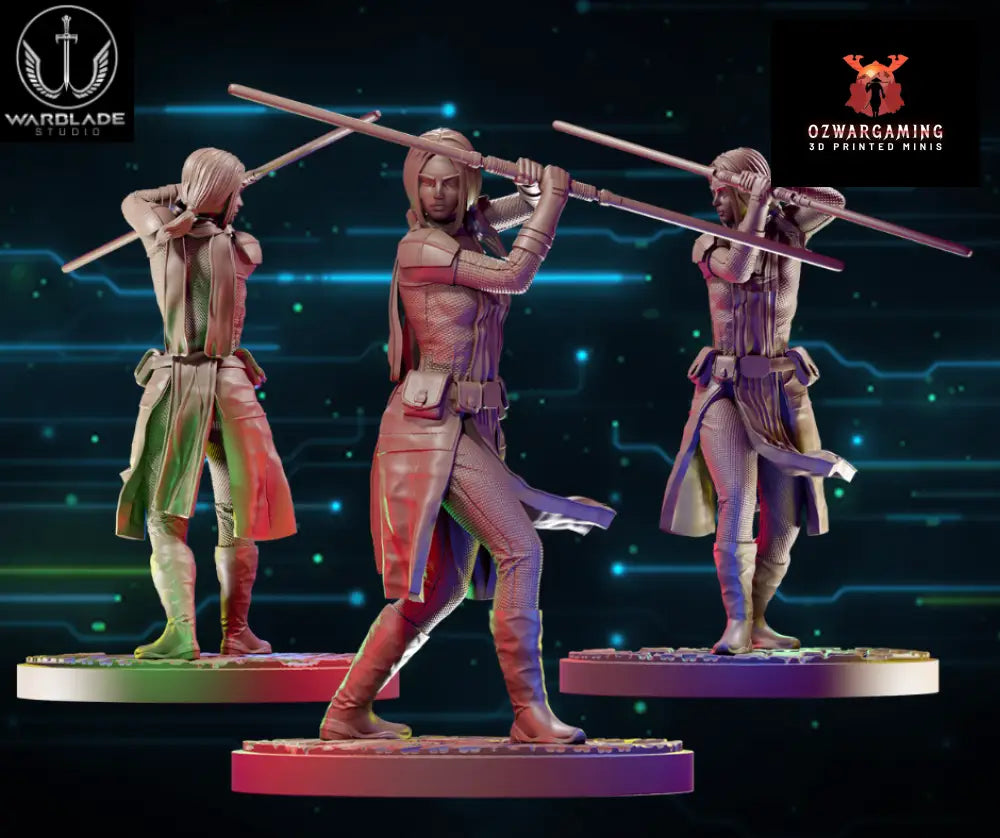 Shatter Scale Bastila Shan | Warblade Studios 40mm Miniatures Role Playing Miniatures