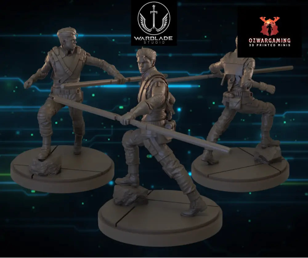 Shatter Scale Cal Kestis | Warblade Studios 40mm Miniatures Role Playing Miniatures