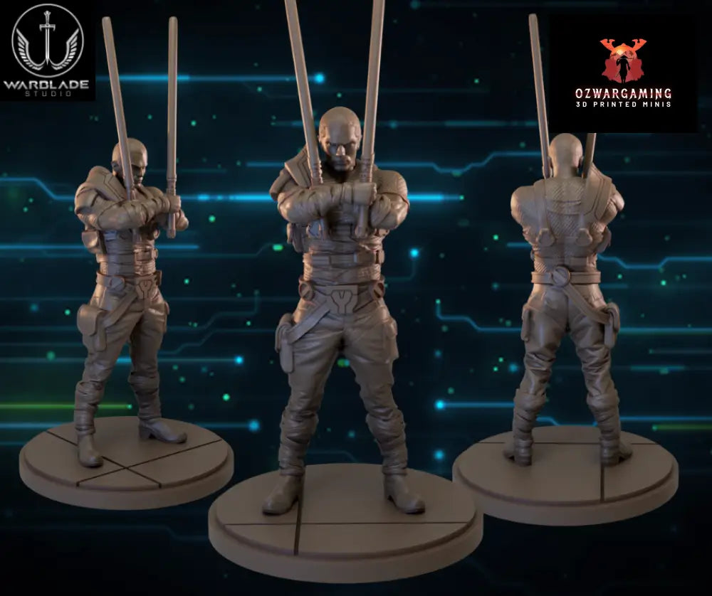 Shatter Scale Galen Marek | Warblade Studios 40mm Miniatures Role Playing Miniatures