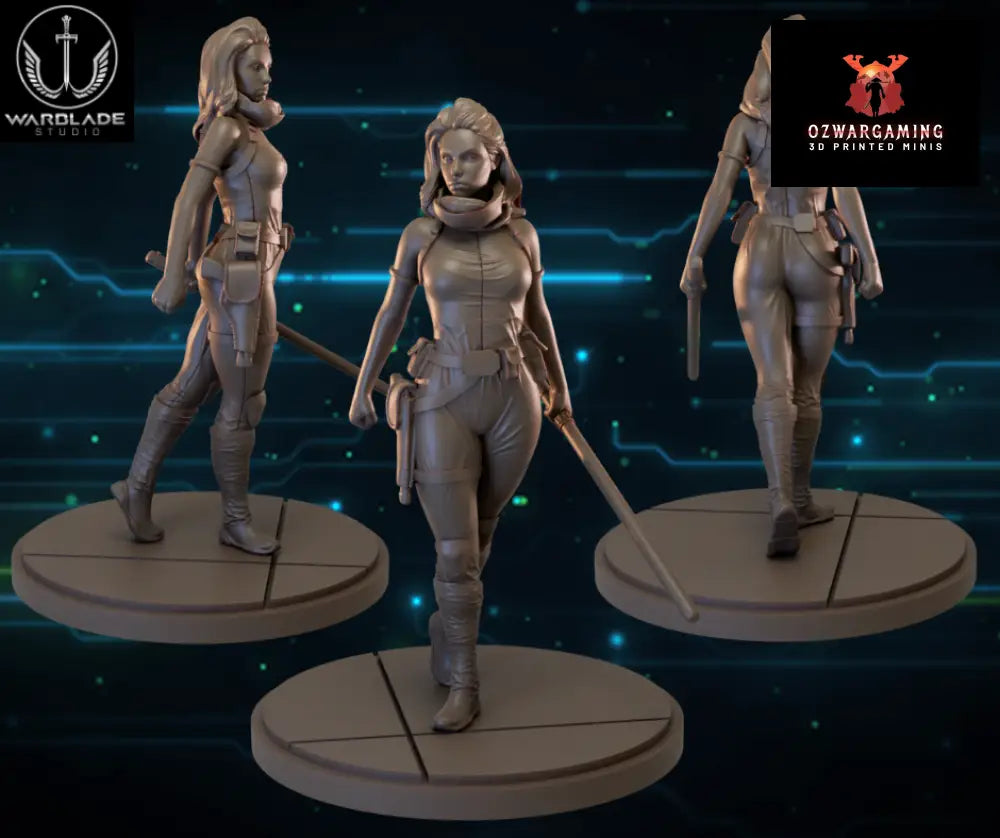 Shatter Scale Mara Jade | Warblade Studios 40mm Miniatures Role Playing Miniatures