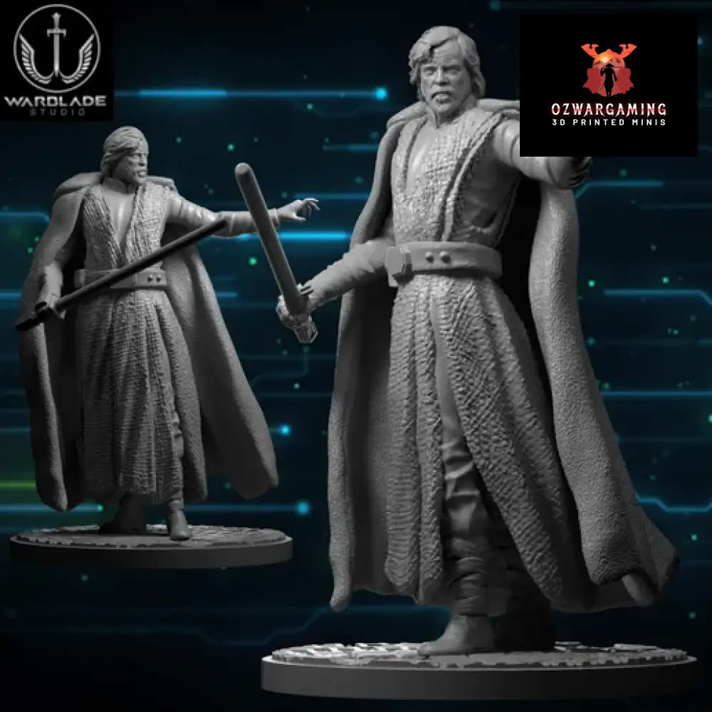 Shatter Scale Old Luke | Warblade Studios 40mm Miniatures Role Playing Miniatures