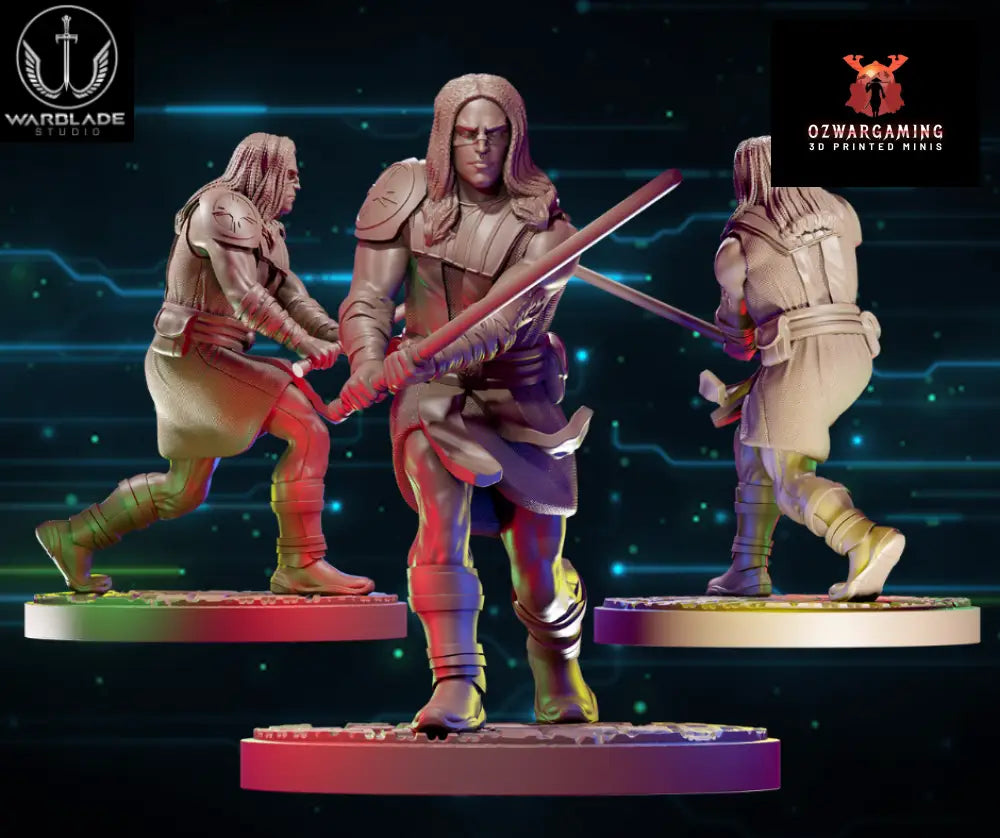 Shatter Scale Quinlan Vos | Warblade Studios 40mm Miniatures Role Playing Miniatures