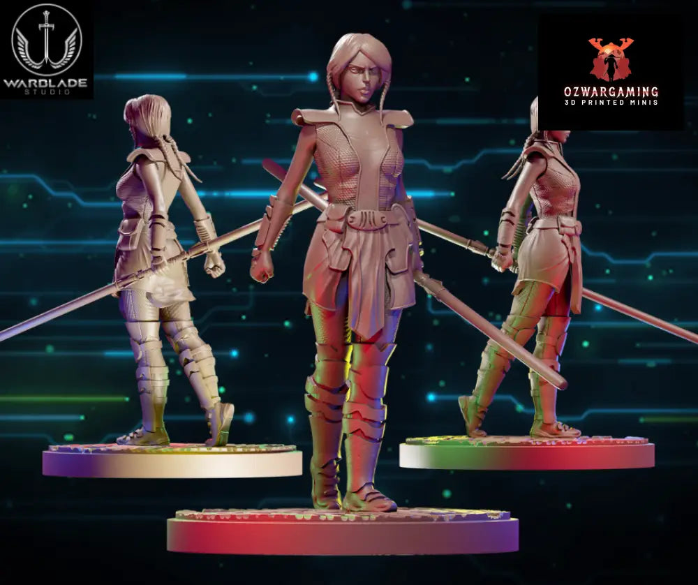 Shatter Scale Satele Shan | Warblade Studios 40mm Miniatures Role Playing Miniatures