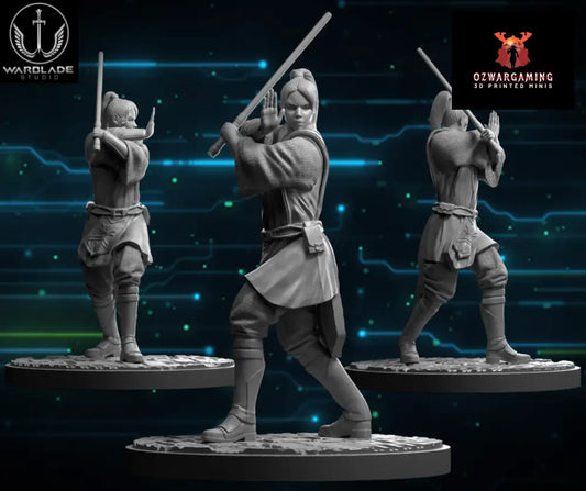 Shatter Scale Vernestra Rwoh Saber | Warblade Studios 40mm Miniatures Role Playing Miniatures
