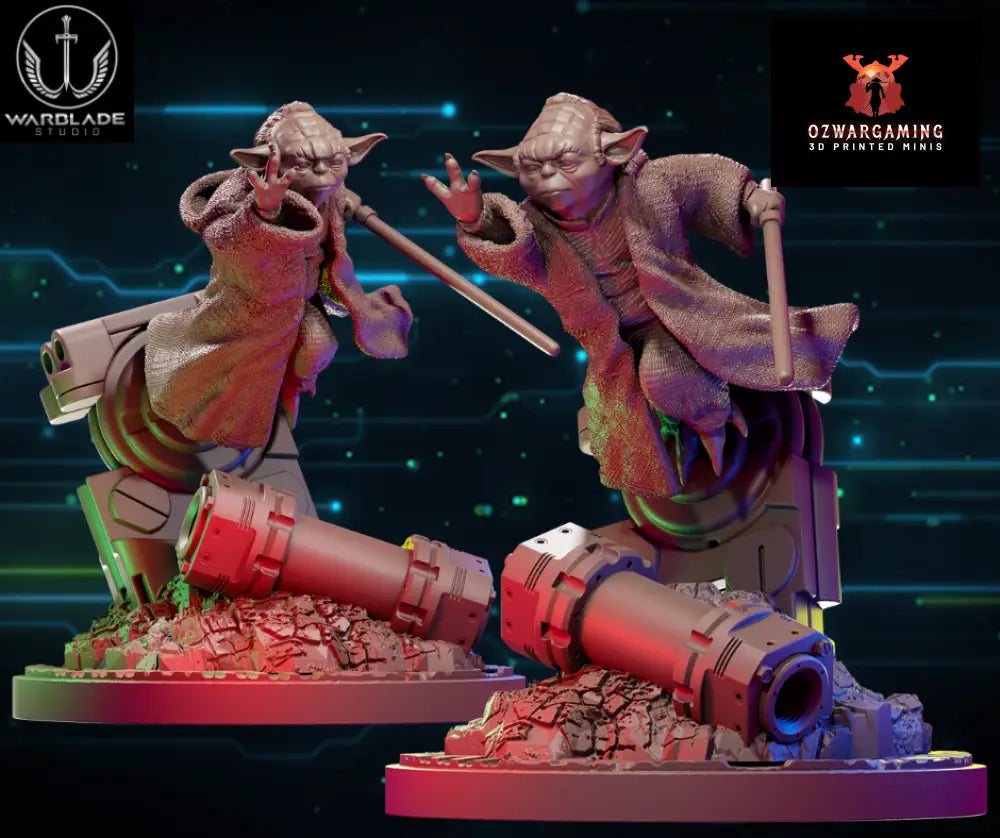 Shatter Scale Yoda | Warblade Studios 40mm Miniatures Role Playing Miniatures