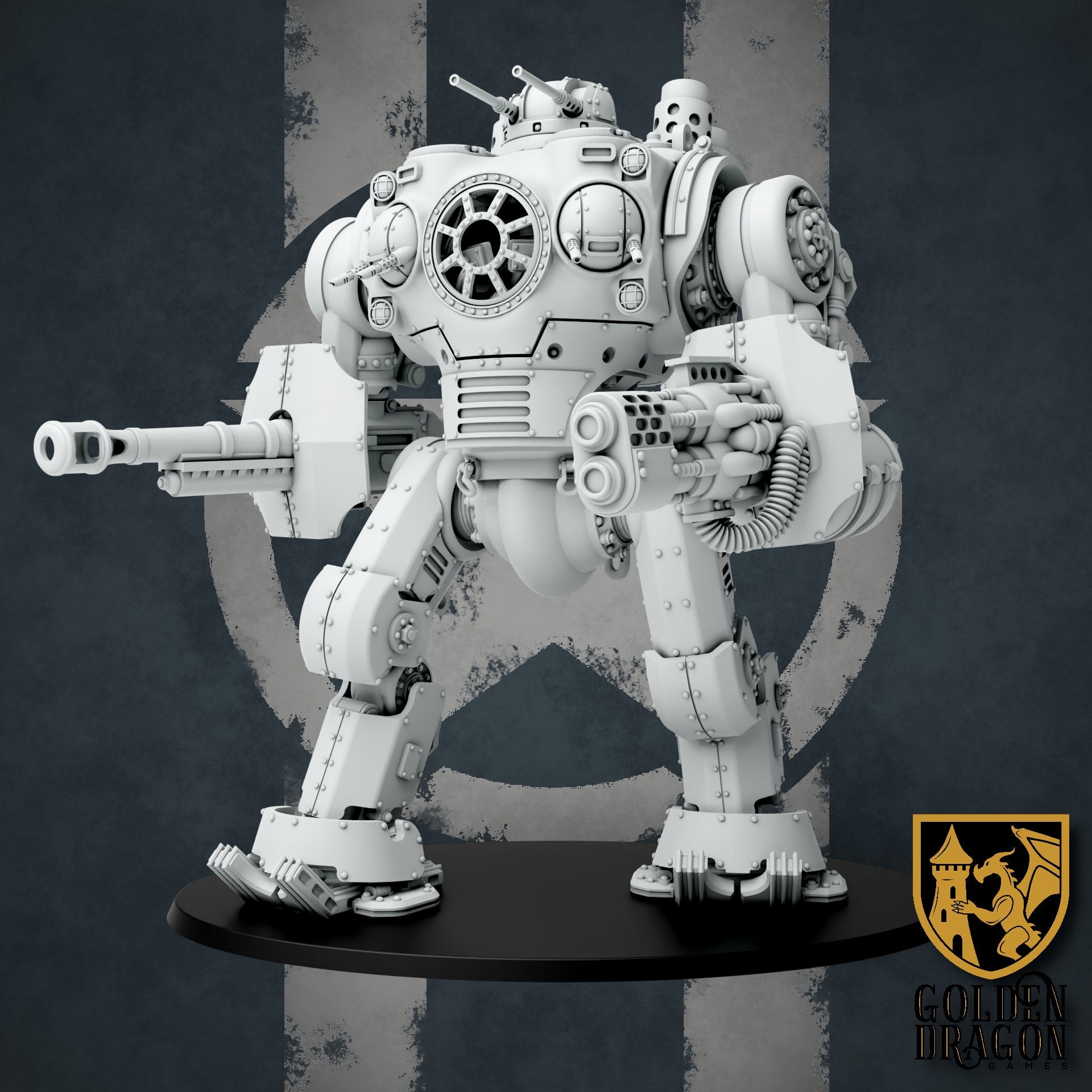 United States of America X74 Catamount Heavy Battle Walker | Golden Dragon Games Weird WW2 Role Playing Miniatures