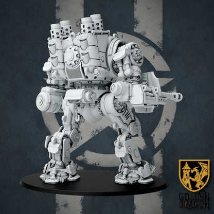 United States of America X74 Catamount Heavy Battle Walker | Golden Dragon Games Weird WW2 Role Playing Miniatures