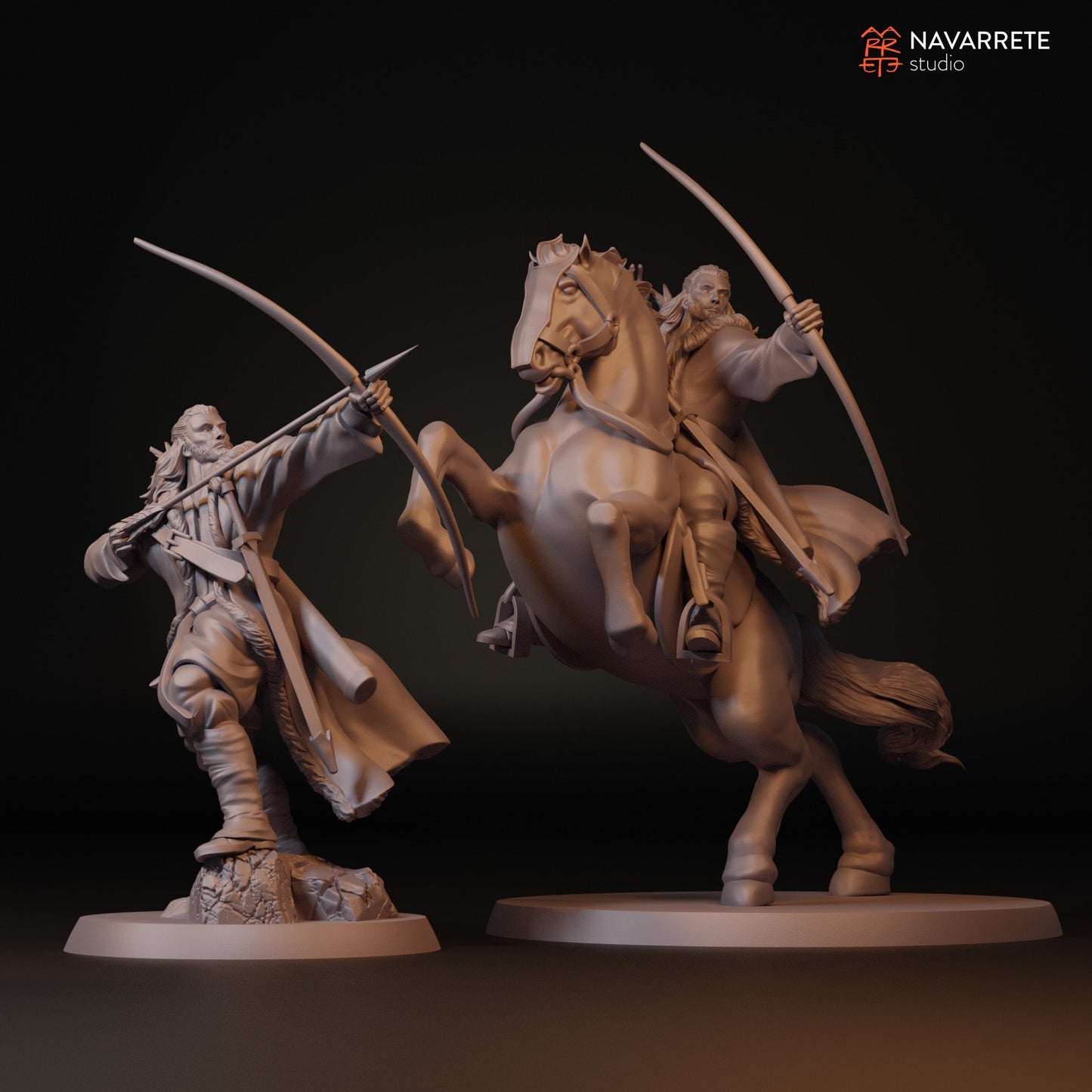 Sibard The Arrow Rain Foot and Mounted | Navarrete Studios 25mm Fantasy Wargaming Miniatures