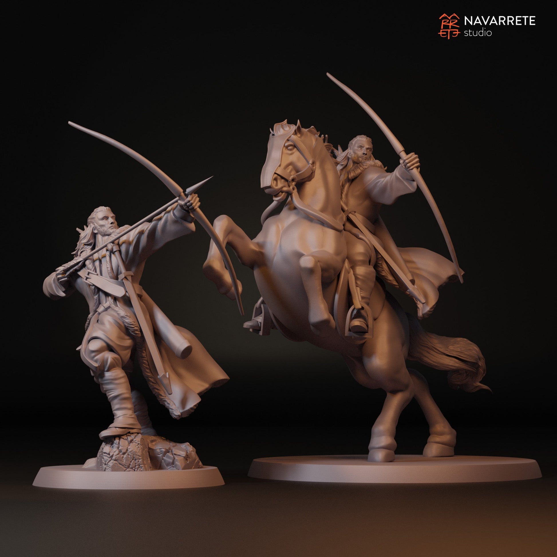 Sibard The Arrow Rain Foot and Mounted | Navarrete Studios 25mm Fantasy Wargaming Miniatures
