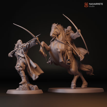 Sibard The Arrow Rain Foot and Mounted | Navarrete Studios 25mm Fantasy Wargaming Miniatures